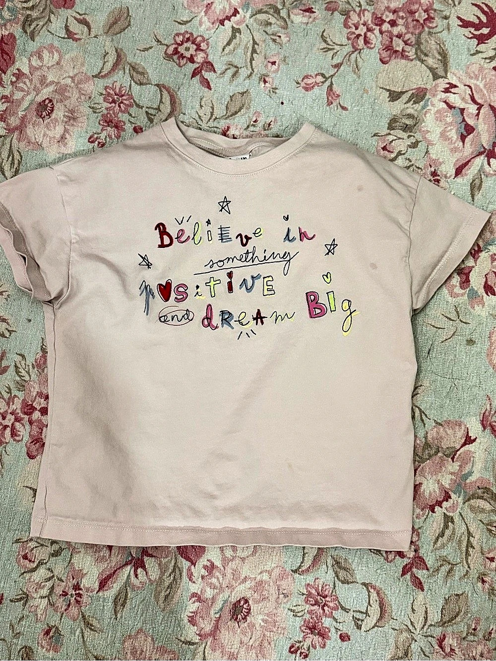 Zara Girls Graphic Short Sleeve Tee Size 8-9